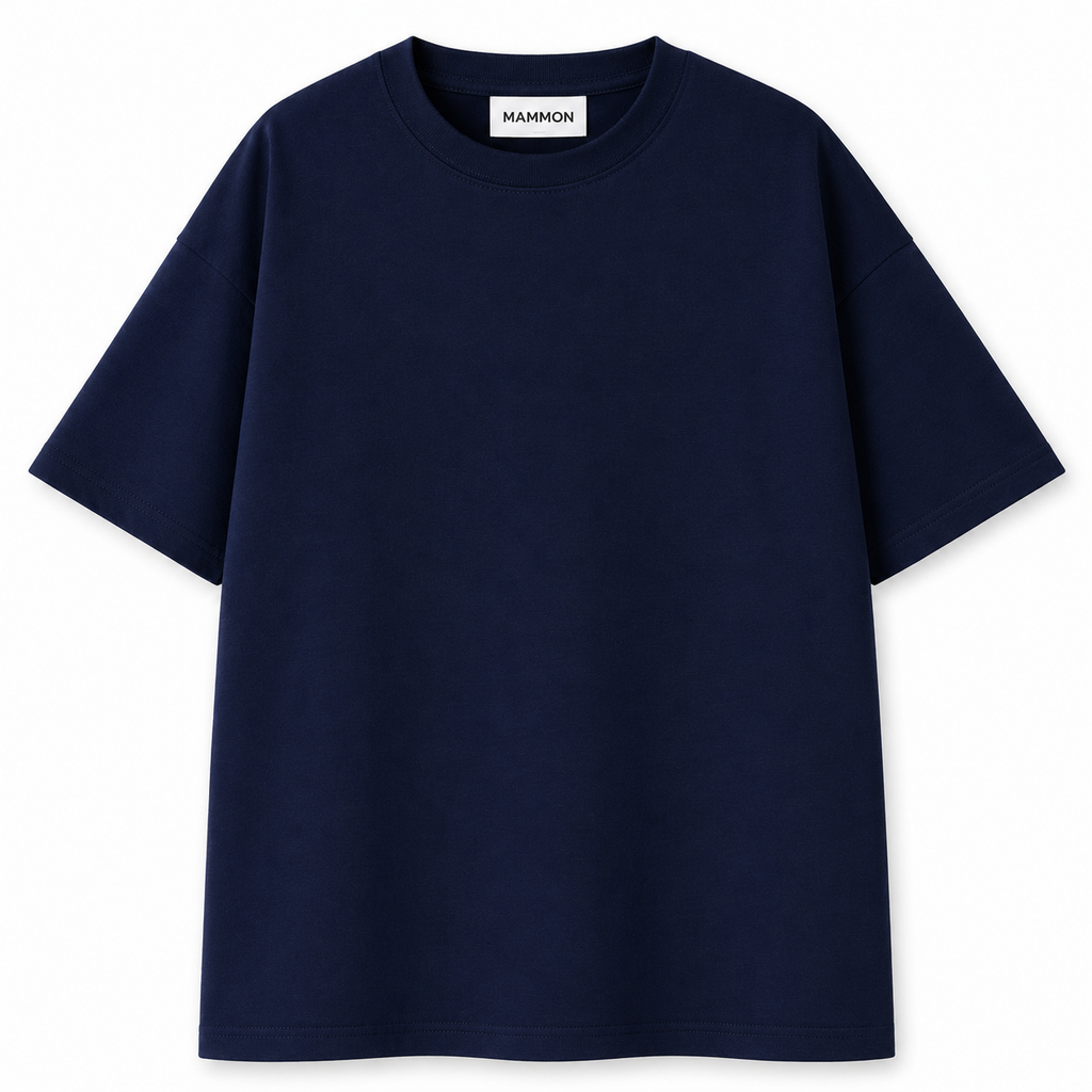 OVERSIZE JERSEY TEE- MIDNIGHT NAVY BLUE